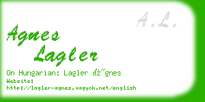 agnes lagler business card